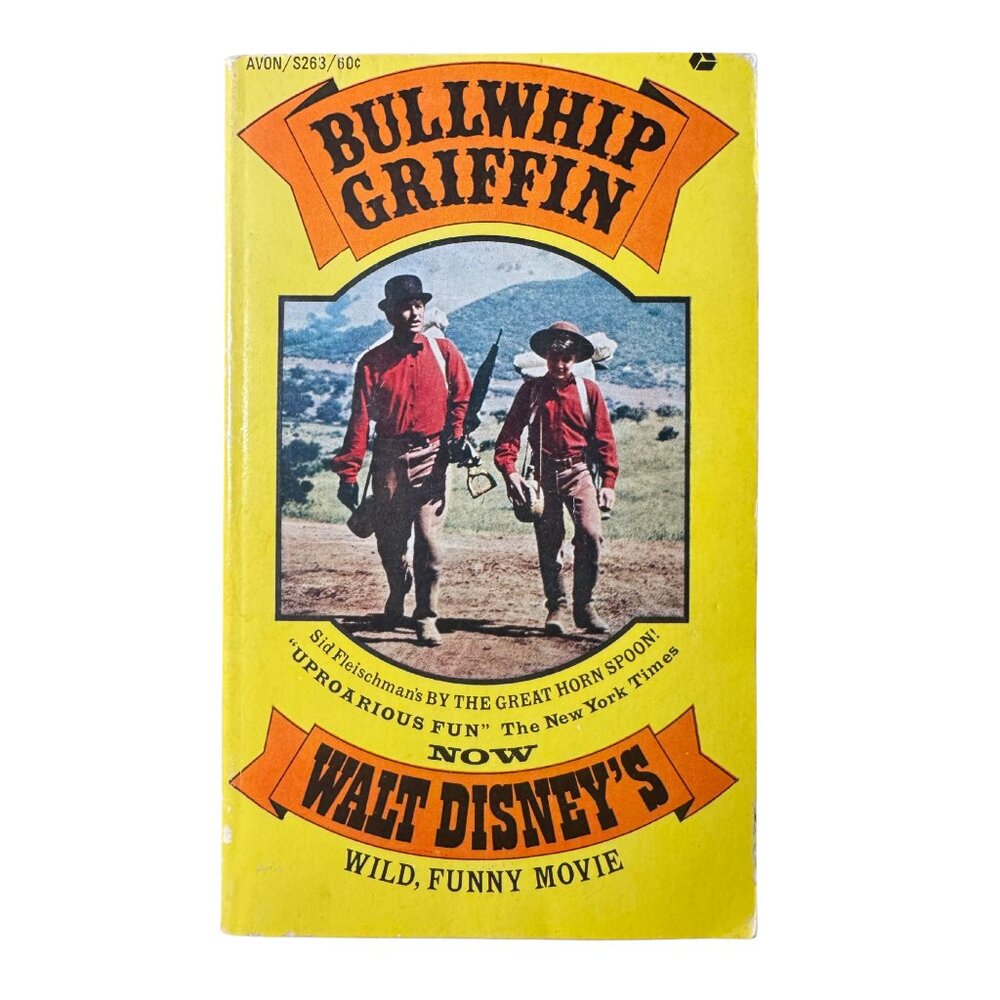 Bullwhip Griffin Vintage Paperback by Sid Fleischman Walt Disney 1971
